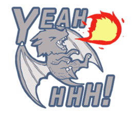 MONSTERS STAMP sticker #607117