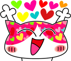 Daily funny cute cat sticker #607217