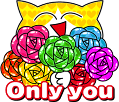 Daily funny cute cat sticker #607228