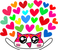 Daily funny cute cat sticker #607236