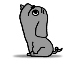 Black Pug ANKO sticker #607874