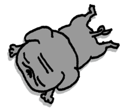 Black Pug ANKO sticker #607875