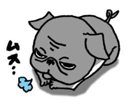 Black Pug ANKO sticker #607878