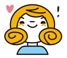 Hairstyle stamp sticker #608290