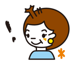 Hairstyle stamp sticker #608293