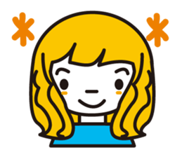 Hairstyle stamp sticker #608299