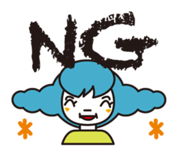 Hairstyle stamp sticker #608300