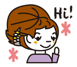 Hairstyle stamp sticker #608306