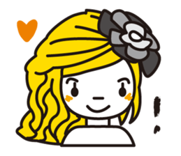 Hairstyle stamp sticker #608308