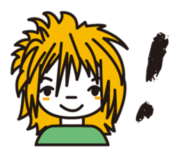 Hairstyle stamp sticker #608314