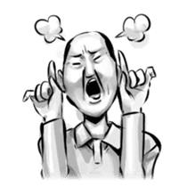 Bearish old man (eng) sticker #608604