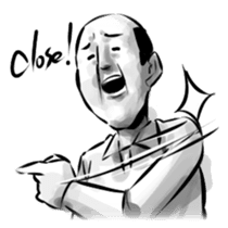 Bearish old man (eng) sticker #608607