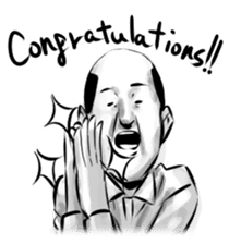 Bearish old man (eng) sticker #608611