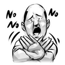 Bearish old man (eng) sticker #608612