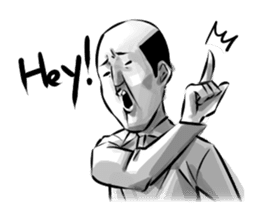 Bearish old man (eng) sticker #608615