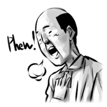 Bearish old man (eng) sticker #608618