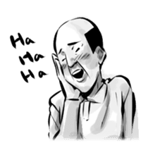 Bearish old man (eng) sticker #608623