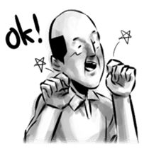 Bearish old man (eng) sticker #608624