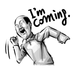 Bearish old man (eng) sticker #608626