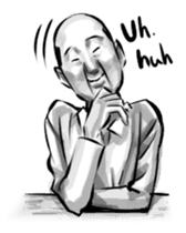 Bearish old man (eng) sticker #608630