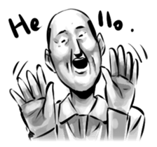 Bearish old man (eng) sticker #608633