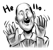 Bearish old man (eng) sticker #608633