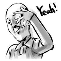 Bearish old man (eng) sticker #608637