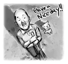 Bearish old man (eng) sticker #608641