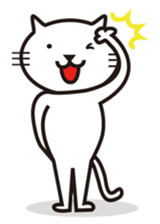 Very white cat sticker #608823