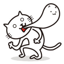 Very white cat sticker #608827