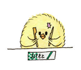 bad luck chick  HIYOKO-CHAN sticker #610535