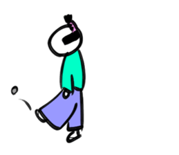 Cute samurai! sticker #611075