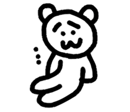 Dejected Bear 2 sticker #611565