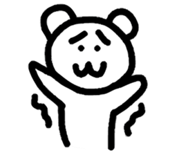 Dejected Bear 2 sticker #611568