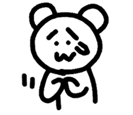 Dejected Bear 2 sticker #611570