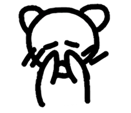 Dejected Bear 2 sticker #611573