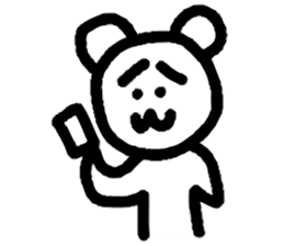 Dejected Bear 2 sticker #611584