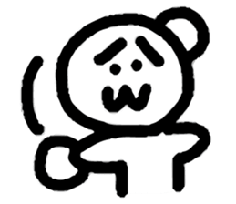 Dejected Bear 2 sticker #611596