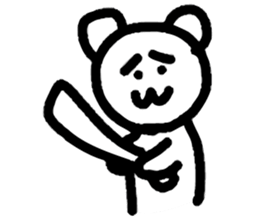 Dejected Bear 2 sticker #611598