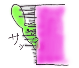 Tha puffy lovely green rabbit sticker #611952