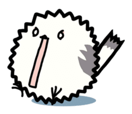 White Long-tailedTit [Shima & Yuki] sticker #612005