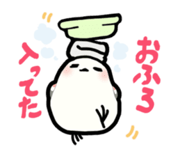 White Long-tailedTit [Shima & Yuki] sticker #612006
