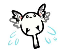 White Long-tailedTit [Shima & Yuki] sticker #612012