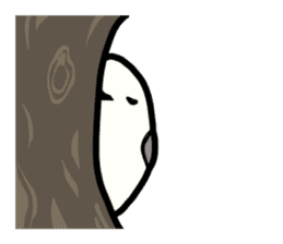 White Long-tailedTit [Shima & Yuki] sticker #612016