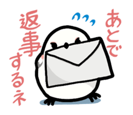 White Long-tailedTit [Shima & Yuki] sticker #612018