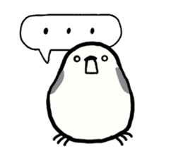 White Long-tailedTit [Shima & Yuki] sticker #612029