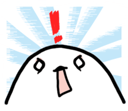 White Long-tailedTit [Shima & Yuki] sticker #612032