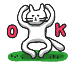 The white cat Shiro sticker #612122