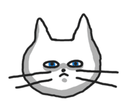 The white cat Shiro sticker #612158