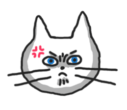 The white cat Shiro sticker #612159